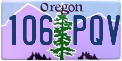 OR license plate 106PQV