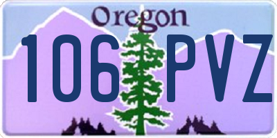 OR license plate 106PVZ