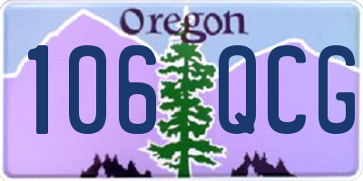 OR license plate 106QCG
