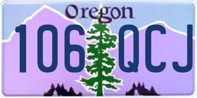 OR license plate 106QCJ