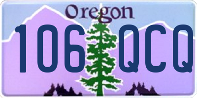 OR license plate 106QCQ