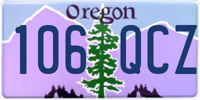 OR license plate 106QCZ