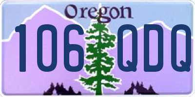 OR license plate 106QDQ