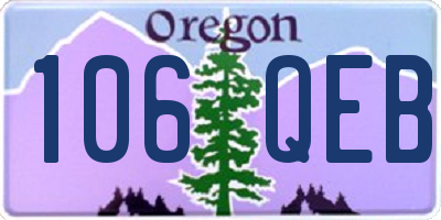 OR license plate 106QEB