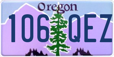 OR license plate 106QEZ
