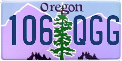 OR license plate 106QGG