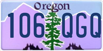 OR license plate 106QGQ