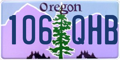 OR license plate 106QHB
