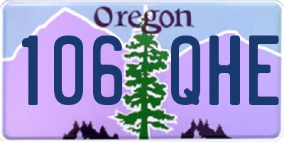 OR license plate 106QHE