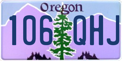 OR license plate 106QHJ