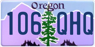 OR license plate 106QHQ