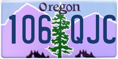 OR license plate 106QJC