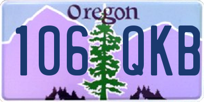 OR license plate 106QKB