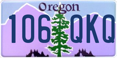 OR license plate 106QKQ