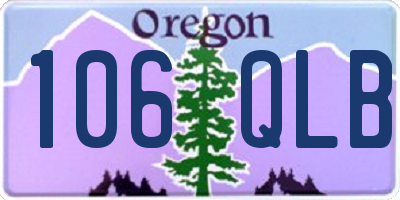 OR license plate 106QLB
