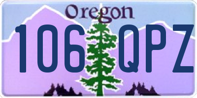 OR license plate 106QPZ