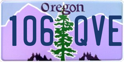 OR license plate 106QVE