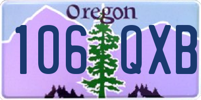 OR license plate 106QXB