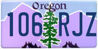 OR license plate 106RJZ