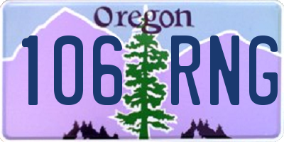 OR license plate 106RNG