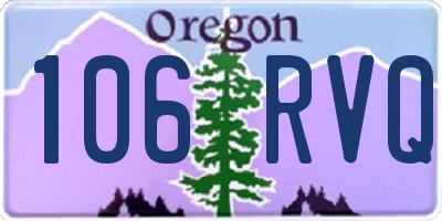 OR license plate 106RVQ
