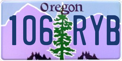 OR license plate 106RYB