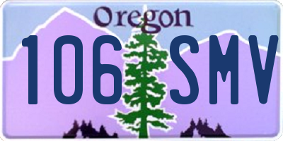 OR license plate 106SMV