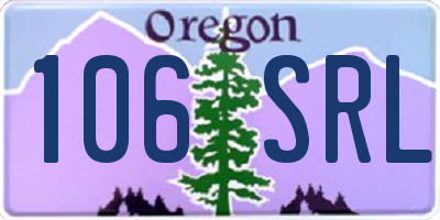 OR license plate 106SRL