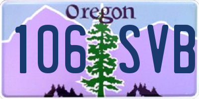 OR license plate 106SVB