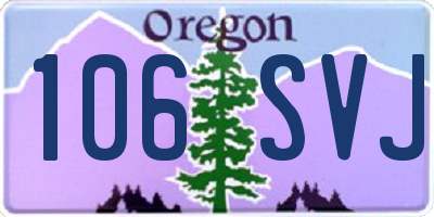 OR license plate 106SVJ