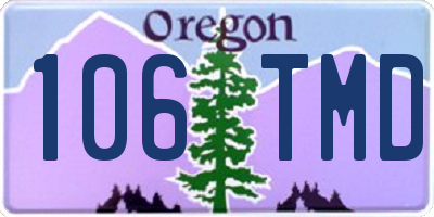 OR license plate 106TMD