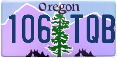 OR license plate 106TQB