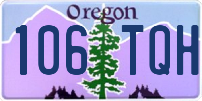 OR license plate 106TQH