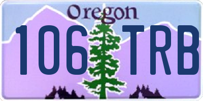 OR license plate 106TRB