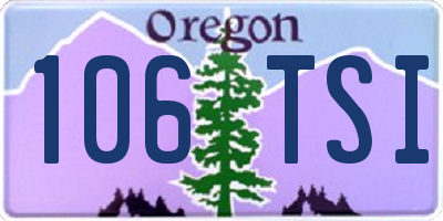 OR license plate 106TSI