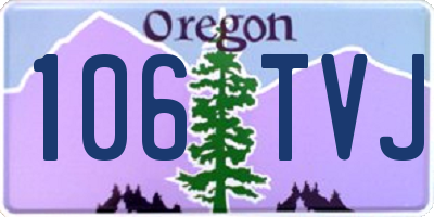 OR license plate 106TVJ
