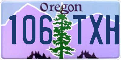 OR license plate 106TXH