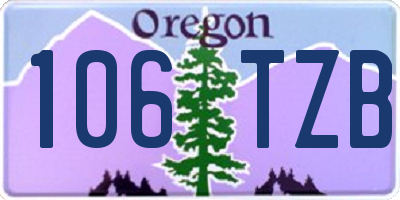 OR license plate 106TZB