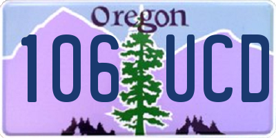 OR license plate 106UCD
