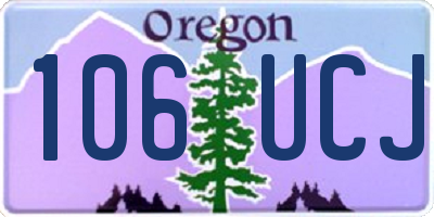 OR license plate 106UCJ
