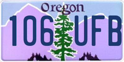 OR license plate 106UFB