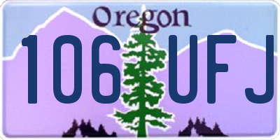OR license plate 106UFJ