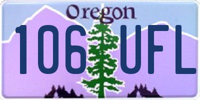 OR license plate 106UFL