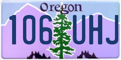 OR license plate 106UHJ