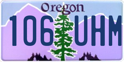 OR license plate 106UHM