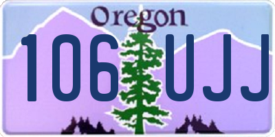 OR license plate 106UJJ