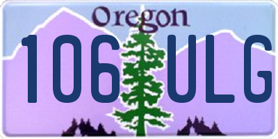 OR license plate 106ULG