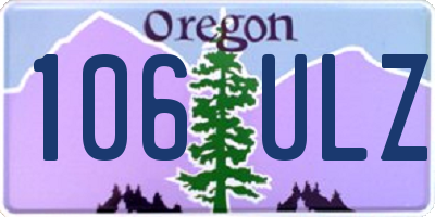 OR license plate 106ULZ