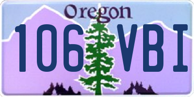 OR license plate 106VBI