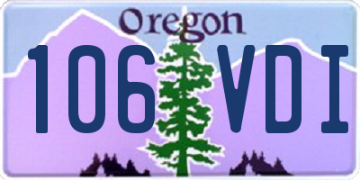 OR license plate 106VDI